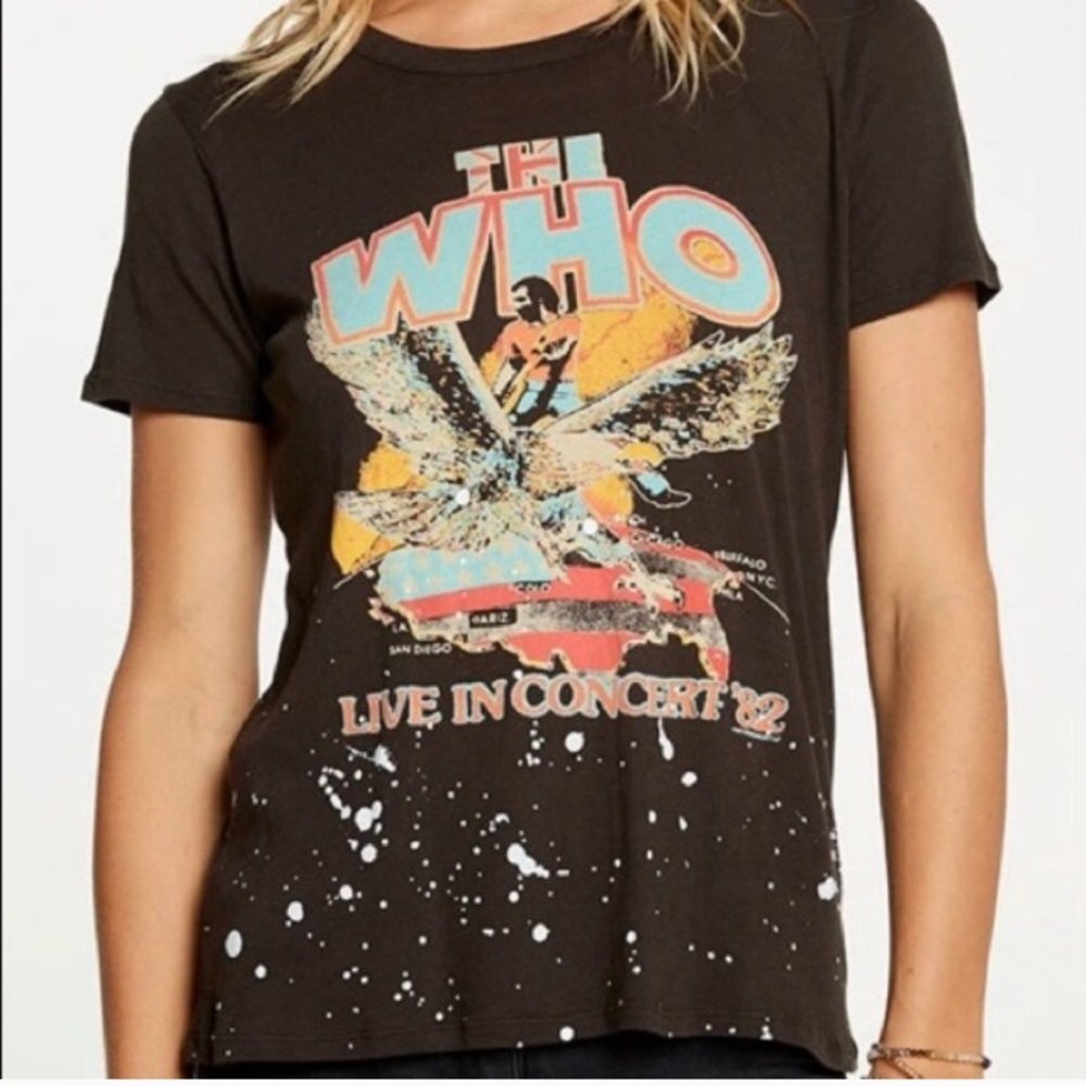 CHASER The Who soft Concert Graphic Band Tee Small - Picture 4 of 5